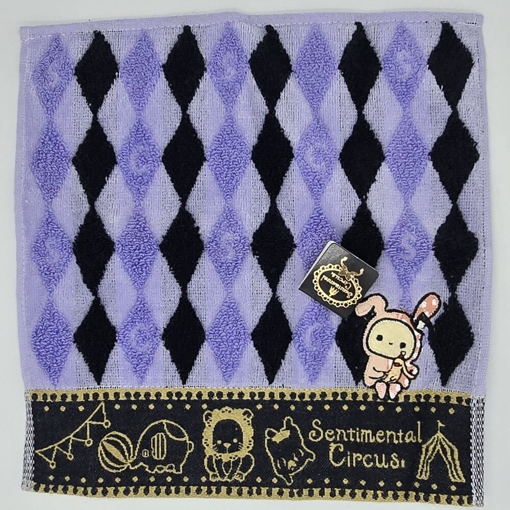 Sentimental Circus Mini Towel / Washcloth Face Cloth San-X Kawaii Japan Bunny